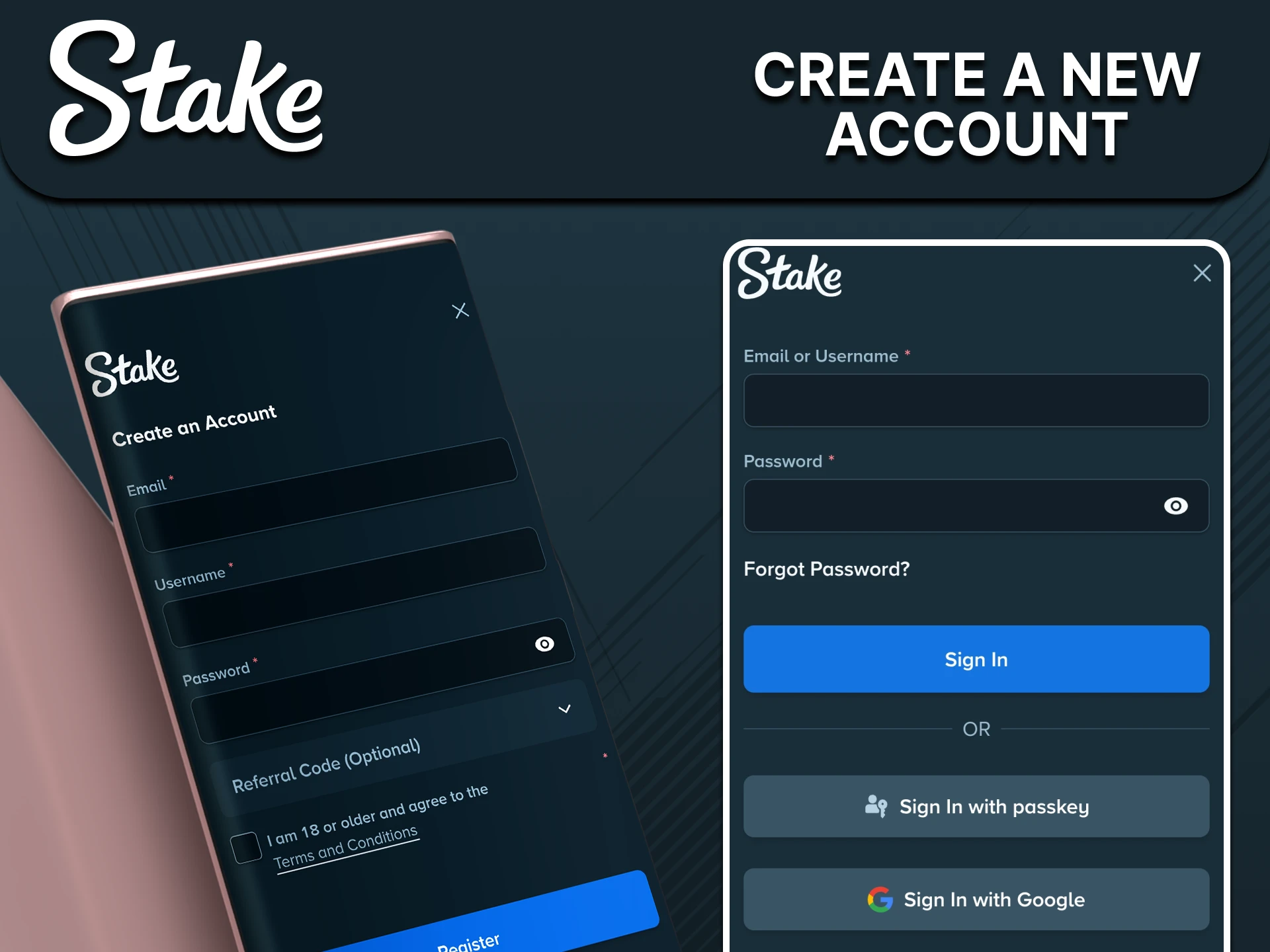 Mobile registration guide illustration