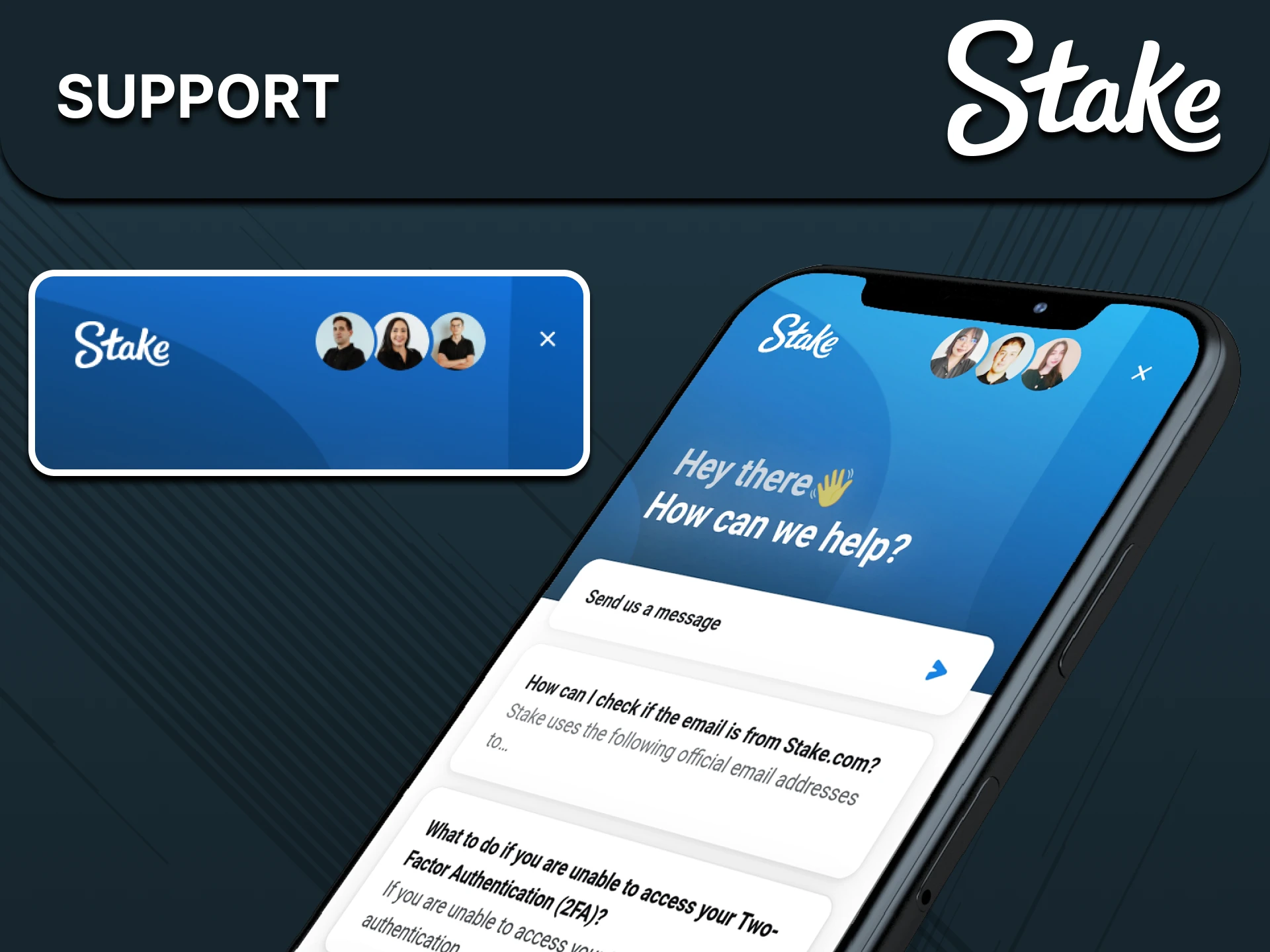 Mobile customer support illustration