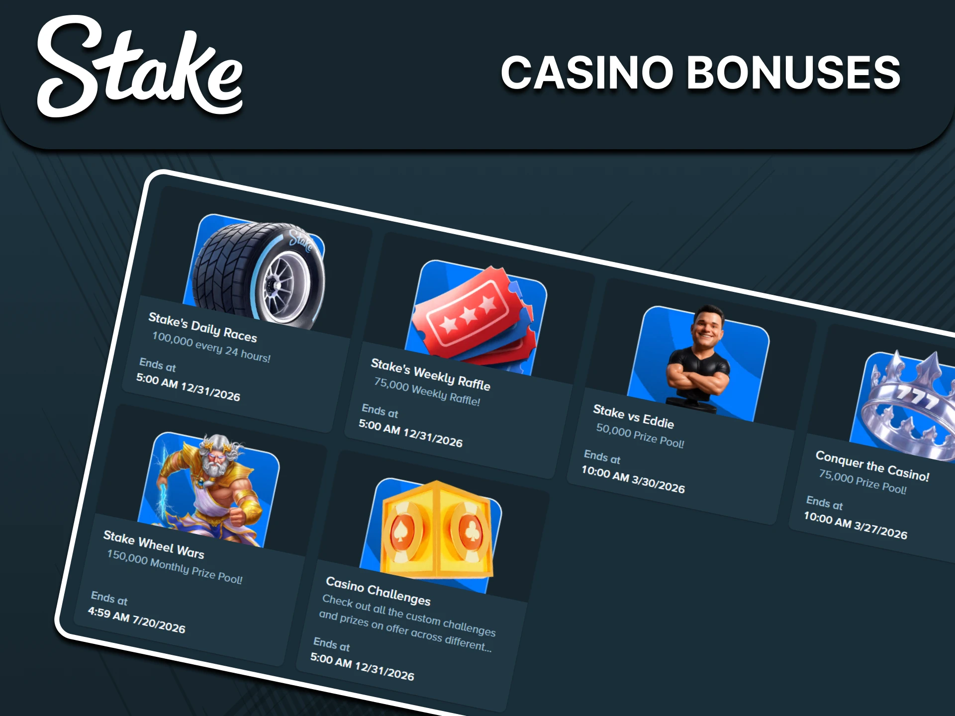 Stake casino rewards illustration