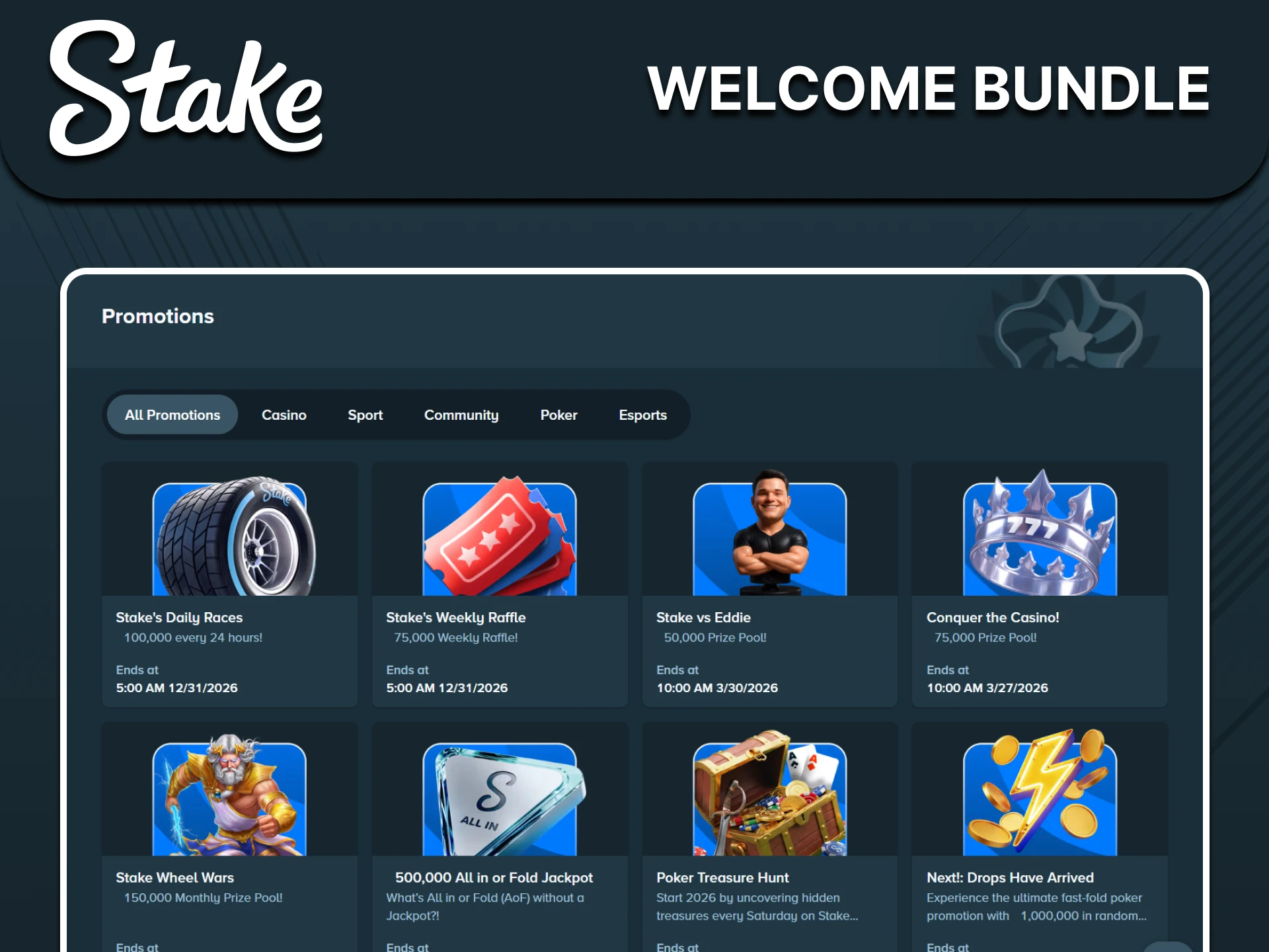 Stake welcome-offer illustration