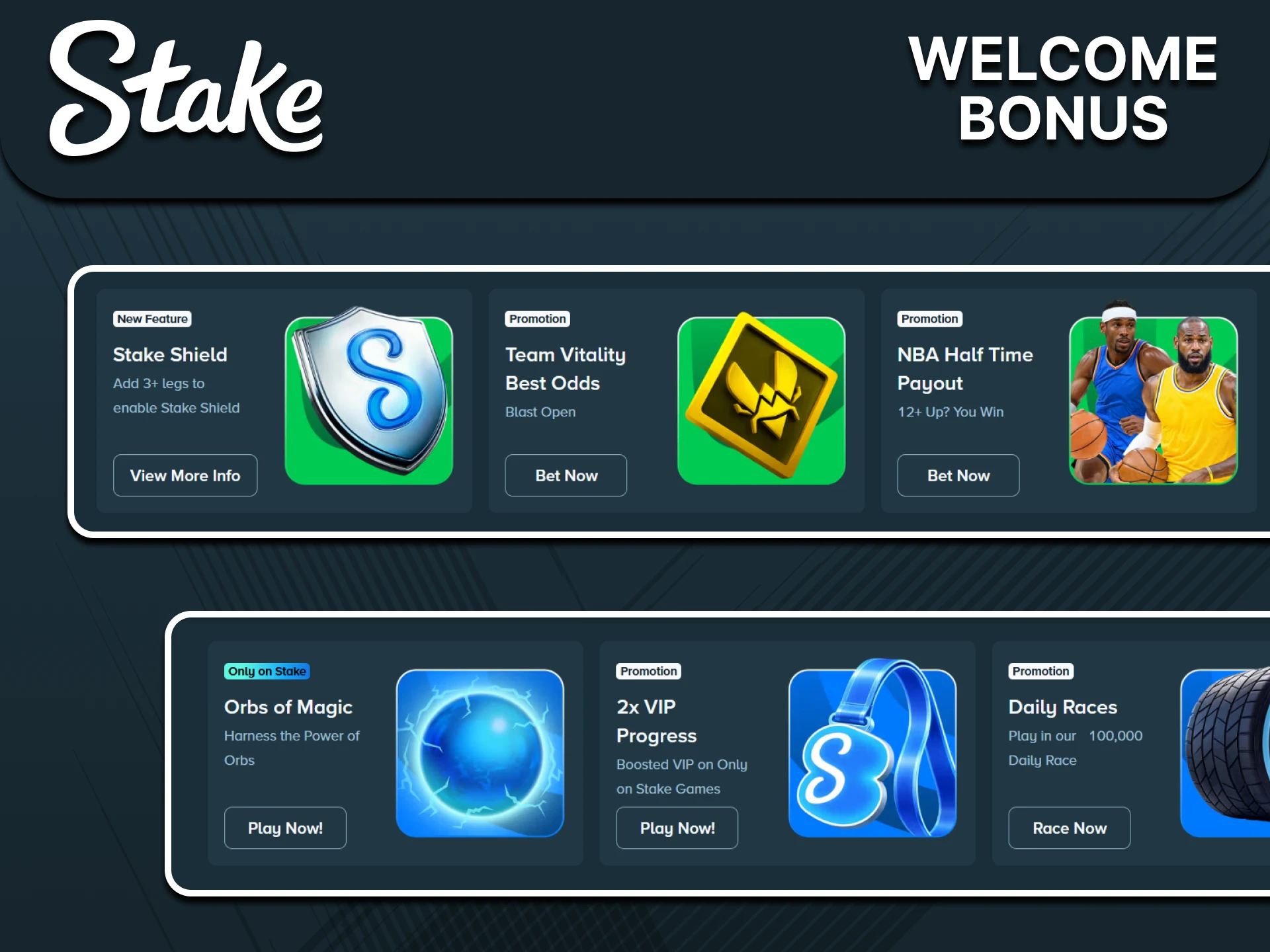 Stake promotion guide illustration