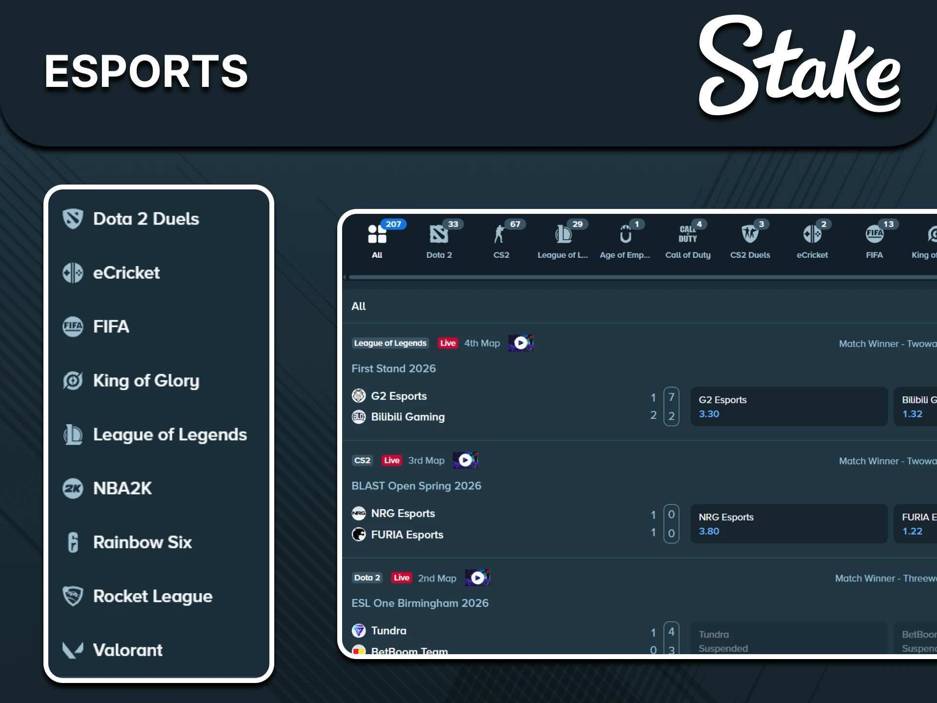 Esports section illustration