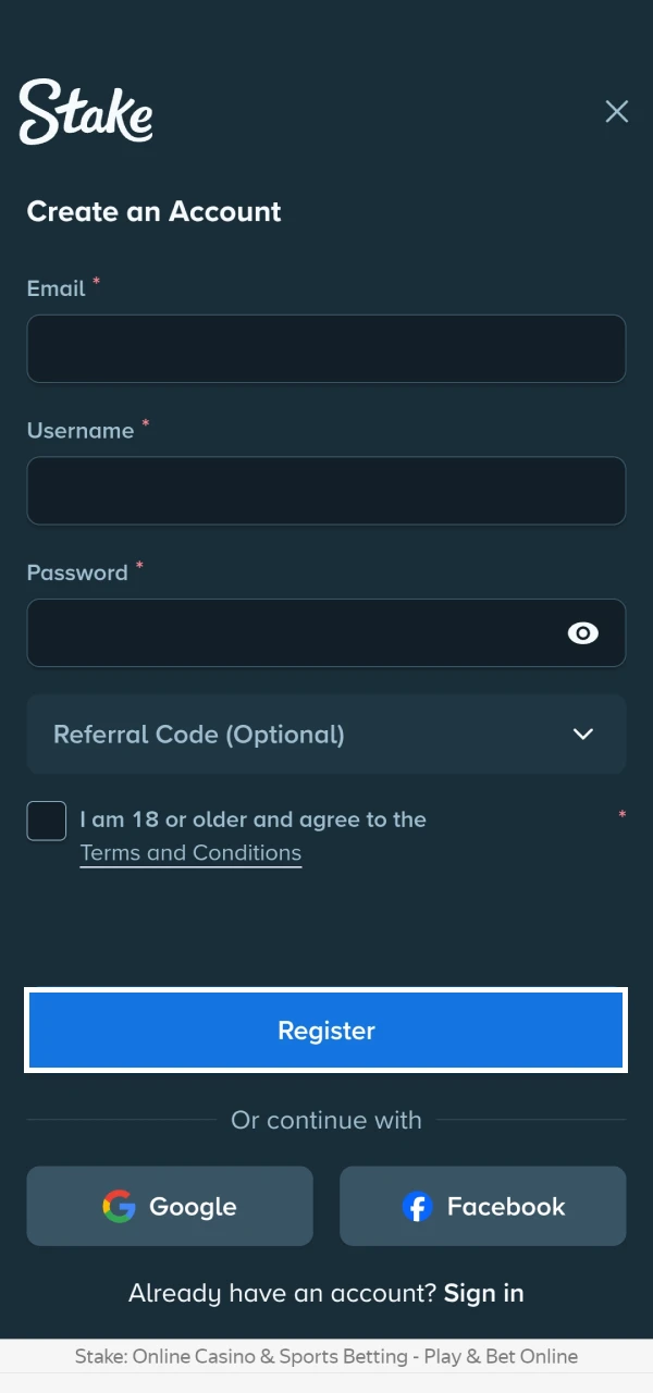 Registration completion guide
