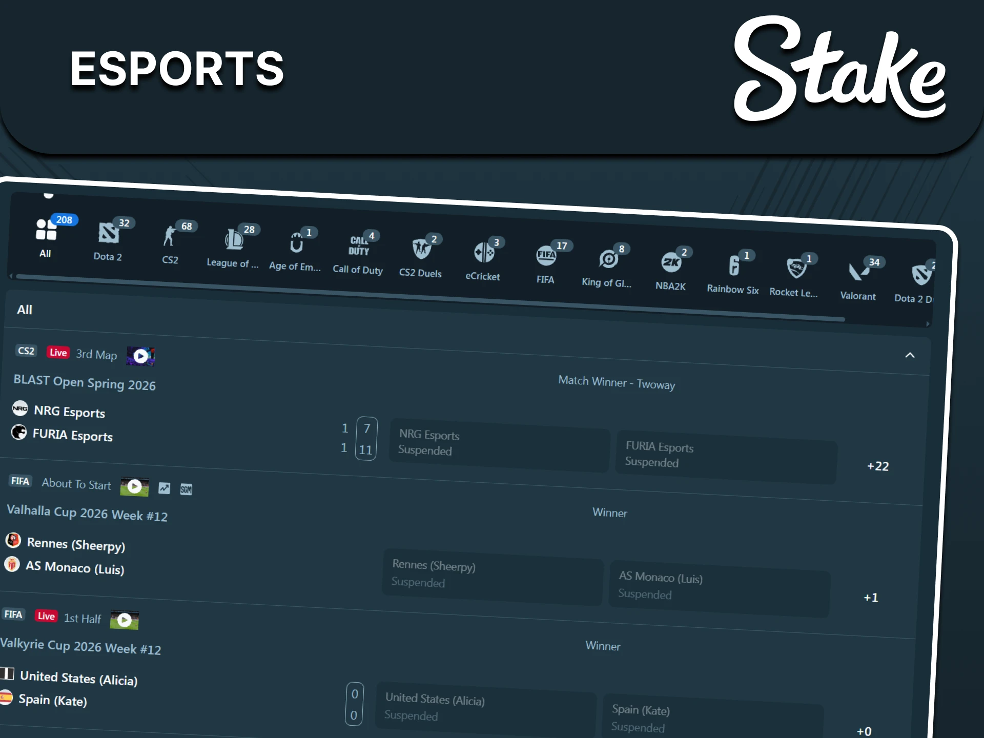 Esports category illustration