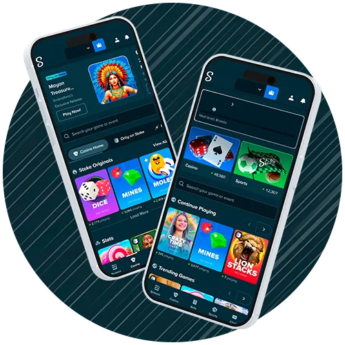 Mobile sportsbook interface illustration