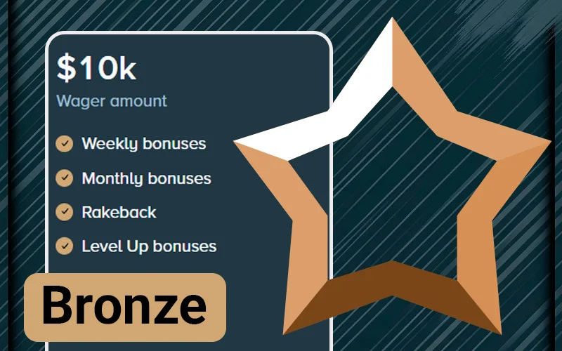 Stake Bronze VIP tier badge