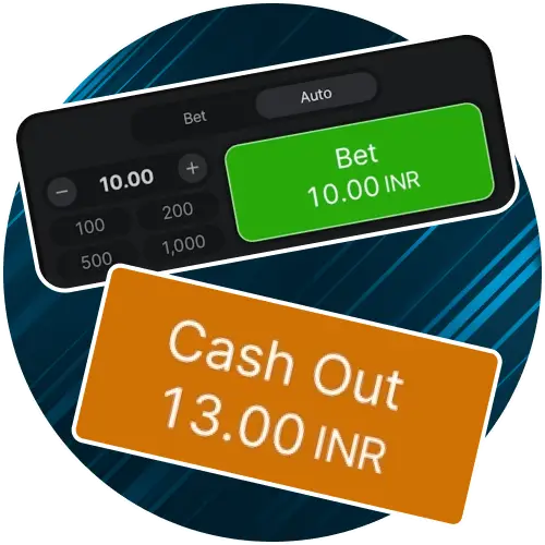 Aviator cash-out control illustration