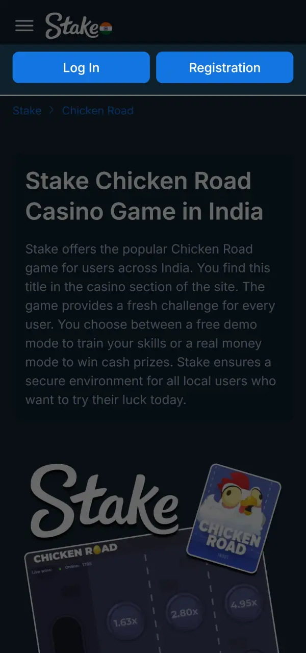 Chicken Road account-access step illustration