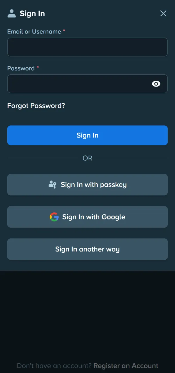 Mines account login step illustration