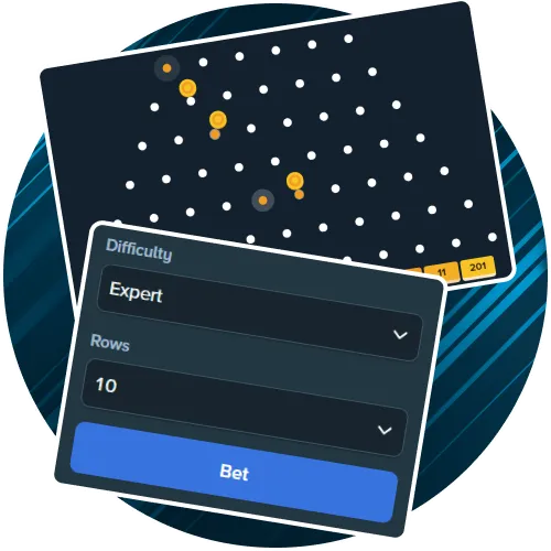 Plinko higher-risk settings illustration