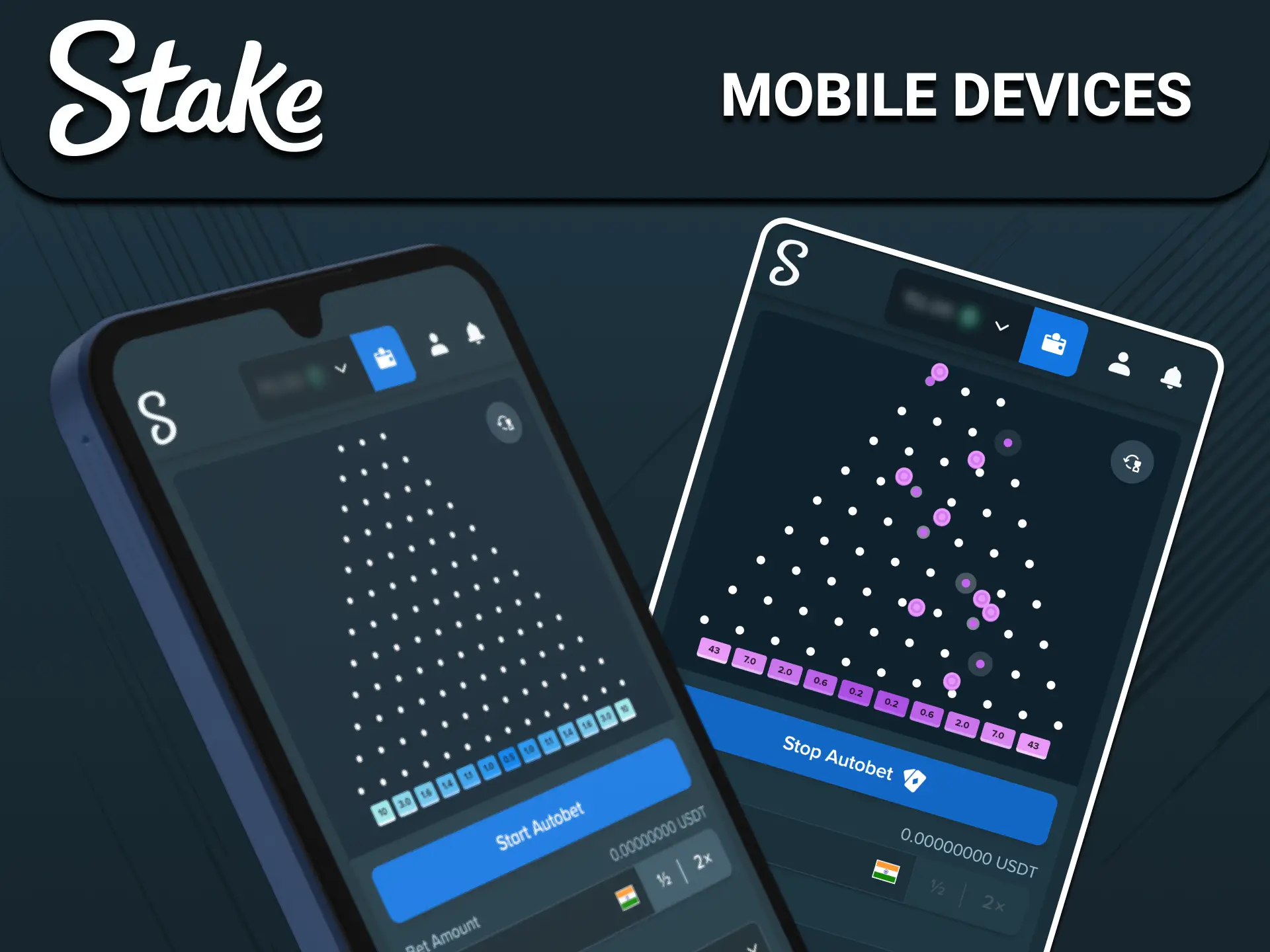 Plinko mobile-play illustration